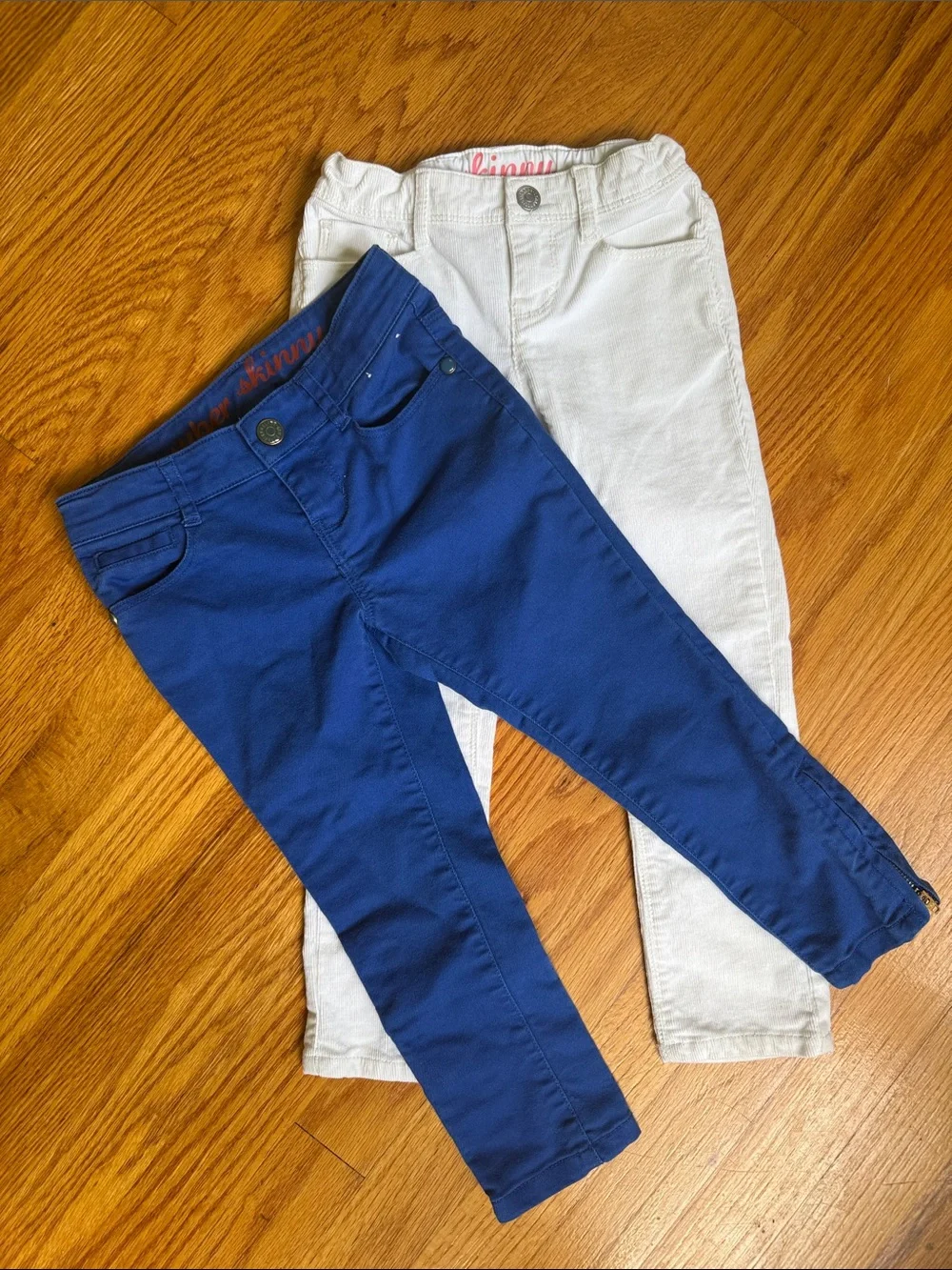 Gymboree White and Navy Skinny Jeans for Kids